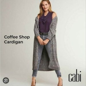 CAbi Gray Long Cardigan